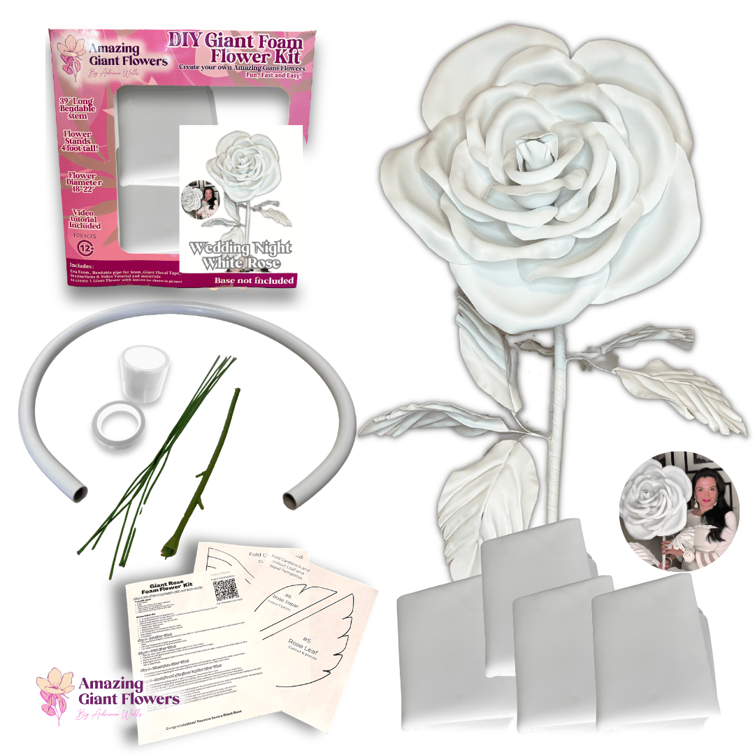 Craft Your Own Giant Floribunda Rose - DIY Kit for Stunning Art and Decor