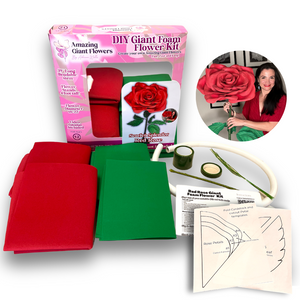 Craft Your Own Giant Floribunda Rose - DIY Kit for Stunning Art and Decor