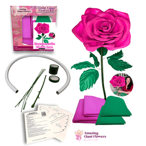 Craft Your Own Giant Floribunda Rose - DIY Kit for Stunning Art and Decor