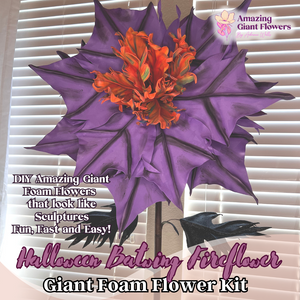 DIY Giant Halloween Batwing Fireflower Kit for Halloween Decor