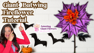 DIY Giant Halloween Batwing Fireflower Kit for Halloween Decor