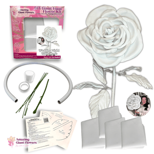 DIY Giant White Rose Flower Kit-Wedding White Centerpiece