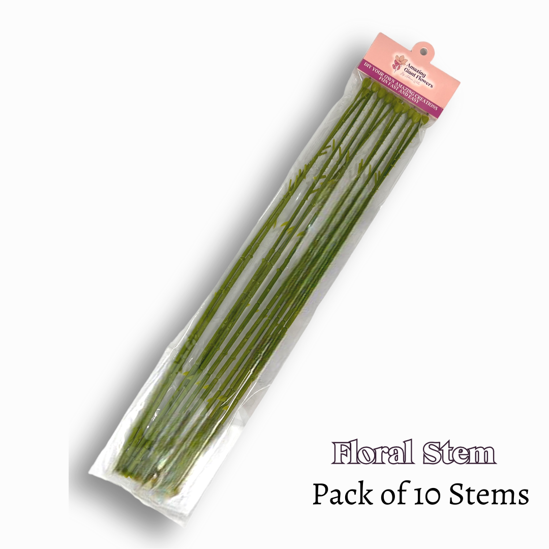 Floral Stems (10 Stem Pack)flower stems, floral wires, flower long stem, flower single stem, flower making wire, flower making supplies, artificial long stem flowers