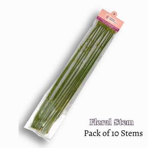 Floral Stems (10 Stem Pack)flower stems, floral wires, flower long stem, flower single stem, flower making wire, flower making supplies, artificial long stem flowers