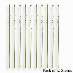 Floral Stems (10 Stem Pack)flower stems, floral wires, flower long stem, flower single stem, flower making wire, flower making supplies, artificial long stem flowers