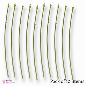 Floral Stems (10 Stem Pack)flower stems, floral wires, flower long stem, flower single stem, flower making wire, flower making supplies, artificial long stem flowers