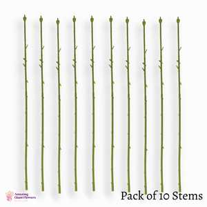 Floral Stems (10 Stem Pack)flower stems, floral wires, flower long stem, flower single stem, flower making wire, flower making supplies, artificial long stem flowers