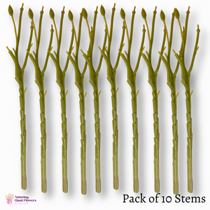 Floral Stems (10 Stem Pack)flower stems, floral wires, flower long stem, flower single stem, flower making wire, flower making supplies, artificial long stem flowers