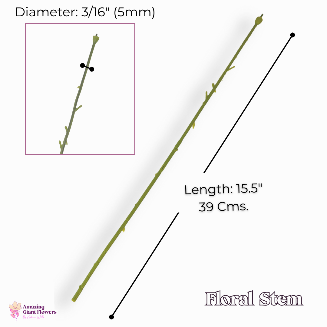 Floral Stems (10 Stem Pack)flower stems, floral wires, flower long stem, flower single stem, flower making wire, flower making supplies, artificial long stem flowers