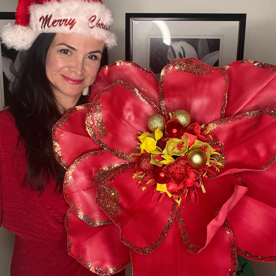 Giant Standing Christmas Magnolia Flower