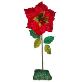 Giant Standing Christmas Poinsettia Flower