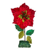 Giant Standing Christmas Poinsettia Flower