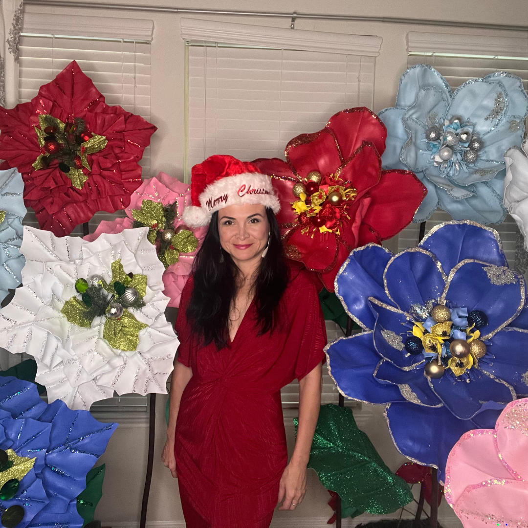 Greatest Holiday Decor -DIY Giant Christmas Poinsettia Flower Kit