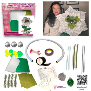 Greatest Holiday Decor -DIY Giant Christmas Poinsettia Flower Kit