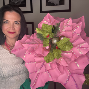 Greatest Holiday Decor -DIY Giant Christmas Poinsettia Flower Kit