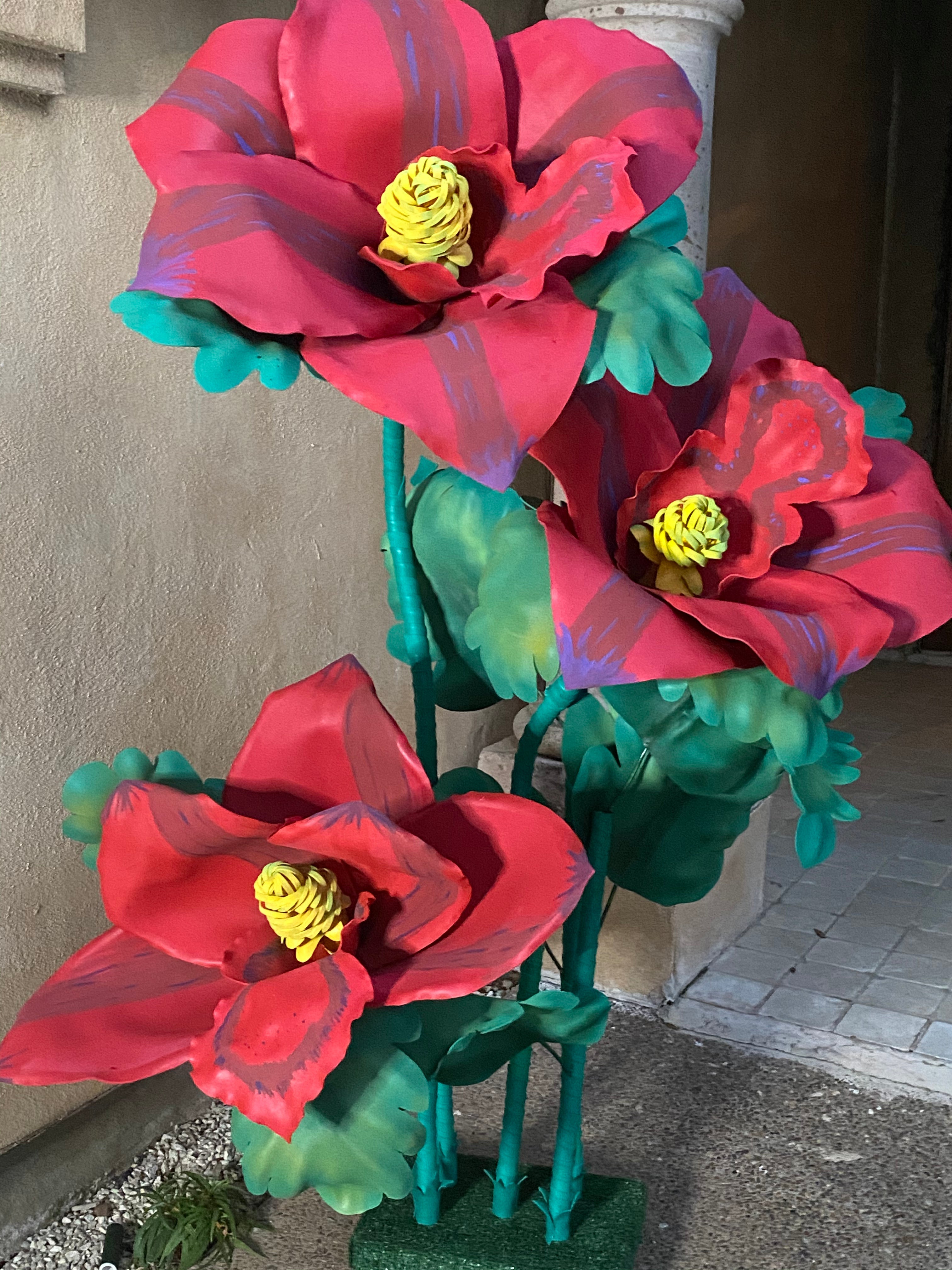 Giant Hibiscus Lily Foam Arrangement for Events