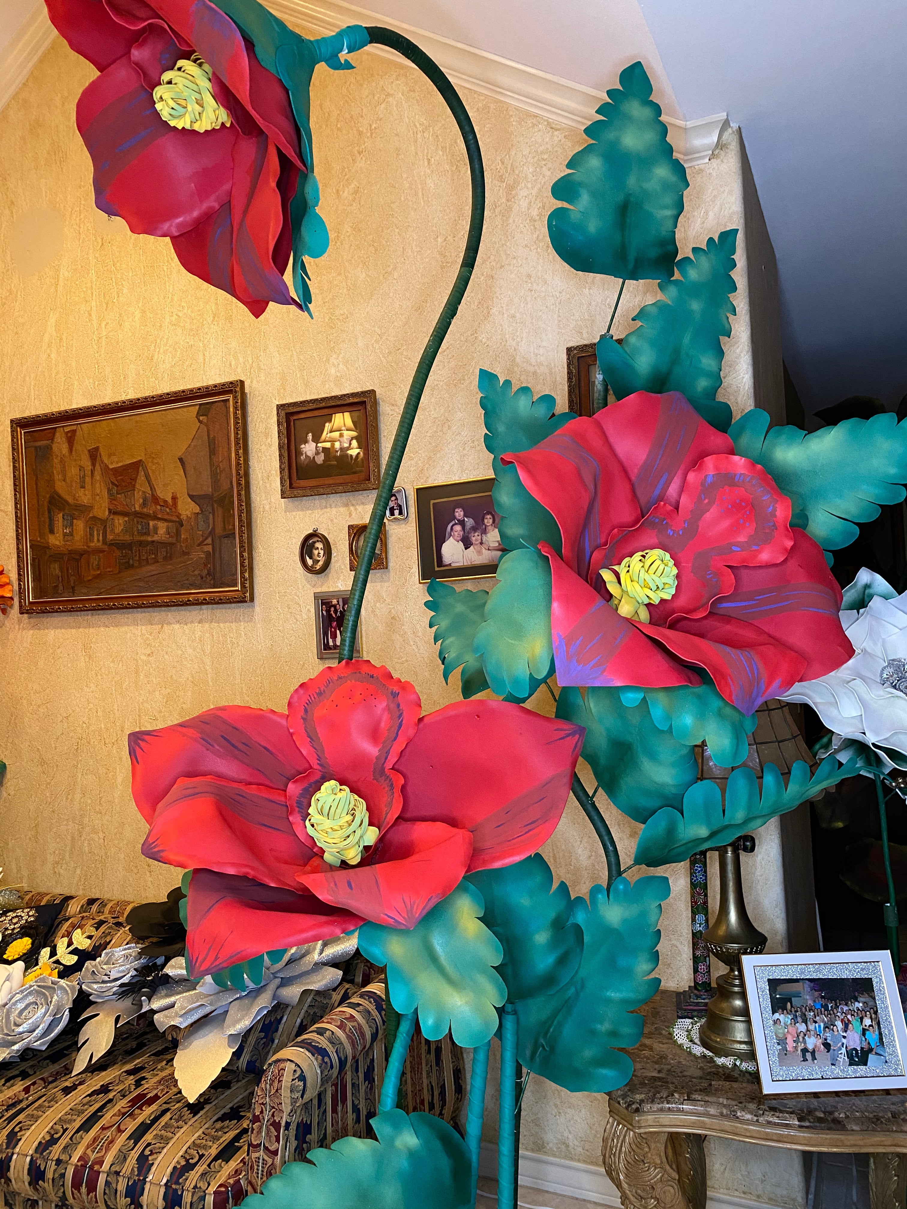 Giant Hibiscus Lily Foam Arrangement for Events