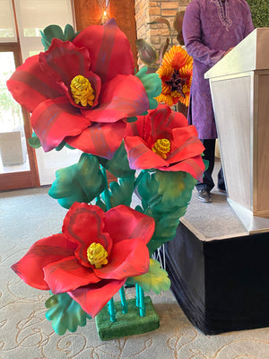 Giant Hibiscus Lily Foam Arrangement for Events