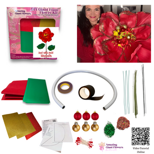 Holiday Decor-DIY Giant Christmas Magnolia Flower Kit