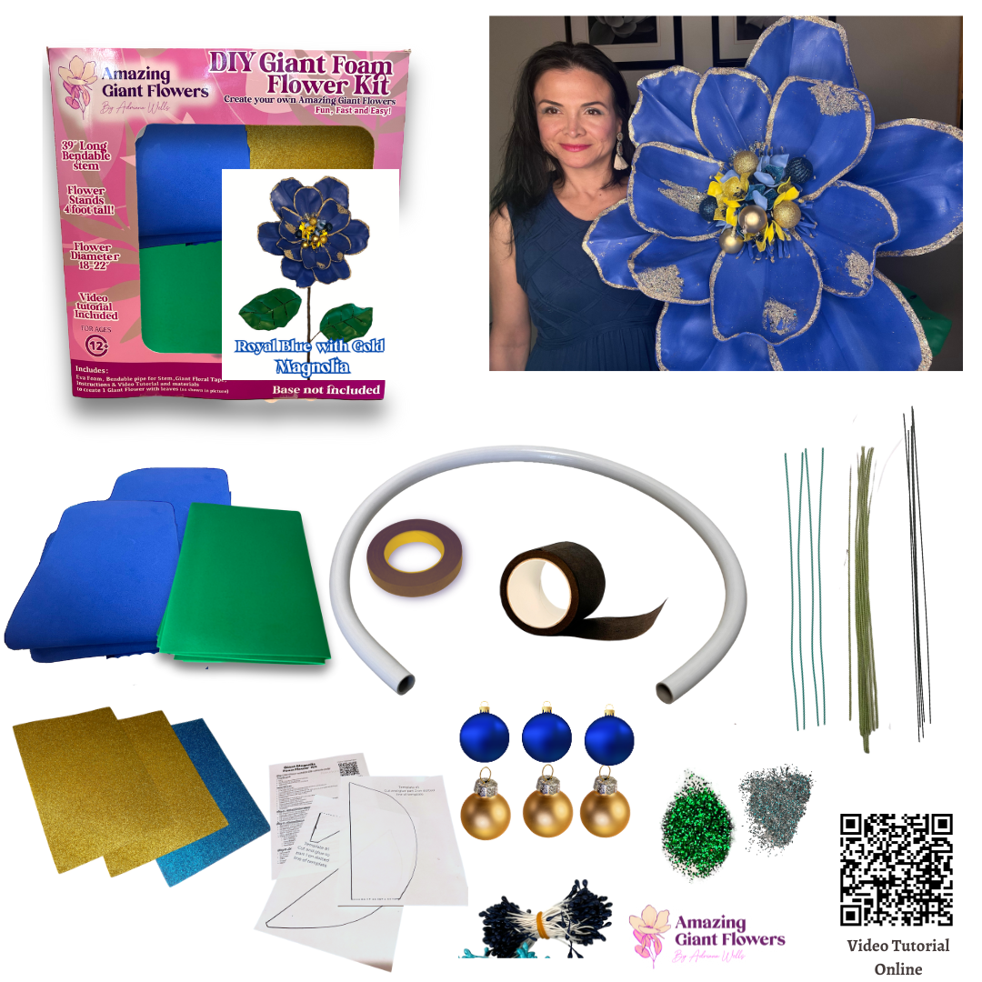 Holiday Decor-DIY Giant Christmas Magnolia Flower Kit