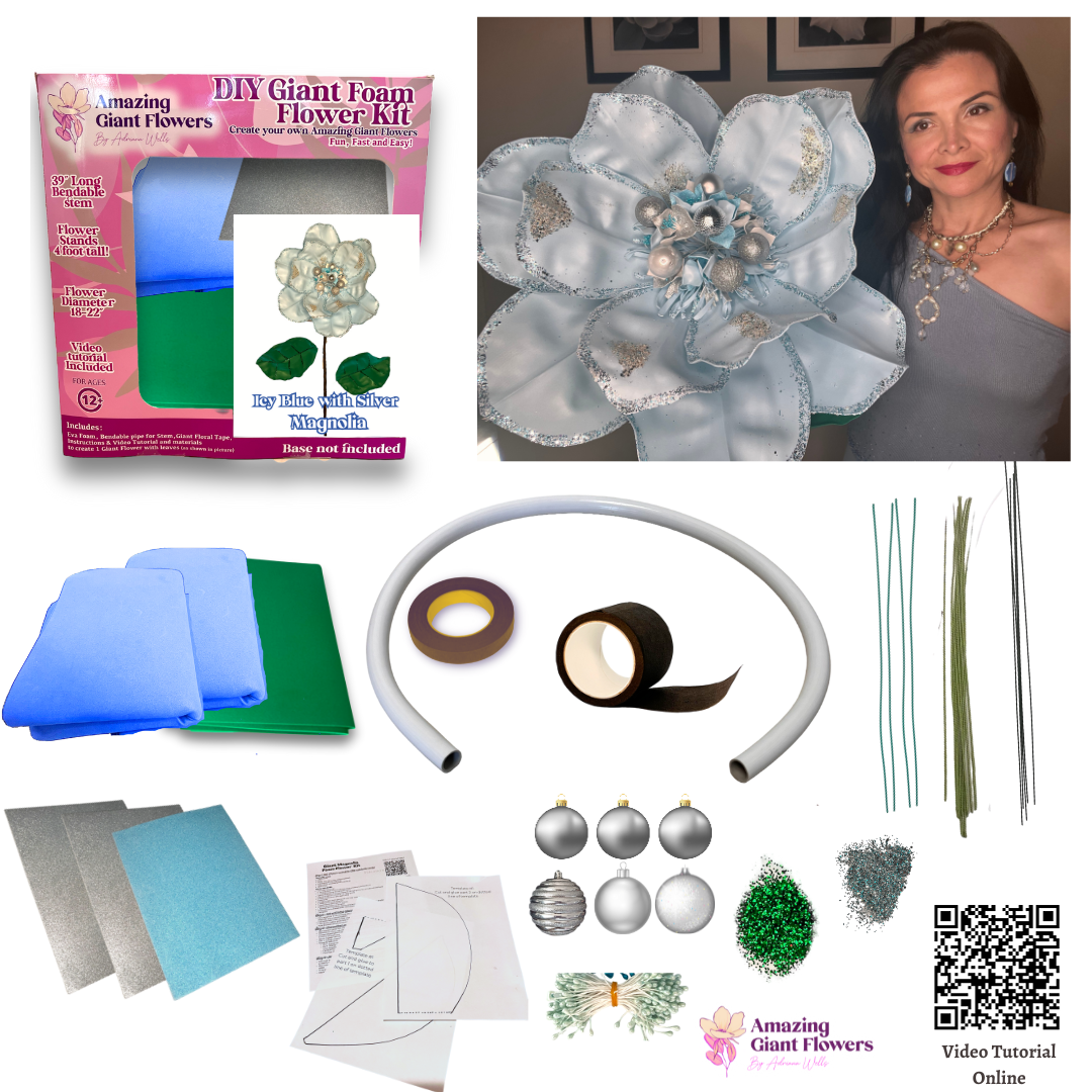 Holiday Decor-DIY Giant Christmas Magnolia Flower Kit