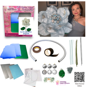 Holiday Decor-DIY Giant Christmas Magnolia Flower Kit