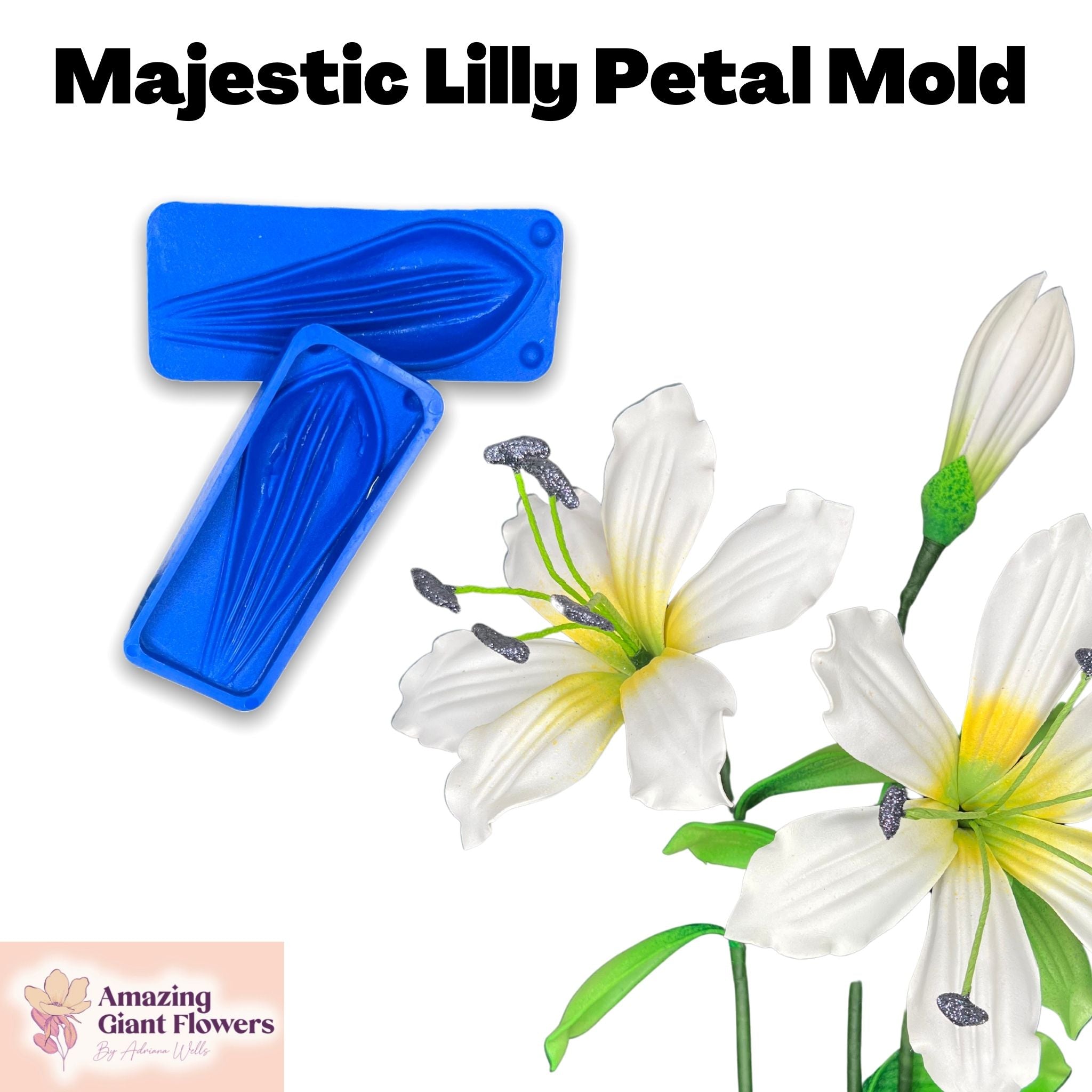 Majestic Lily Petal Mold - Craft 6-Petal Large Lilies