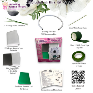 Tackle a new creative frontier with our art and craft DIY Giant Anemone Flower Kit