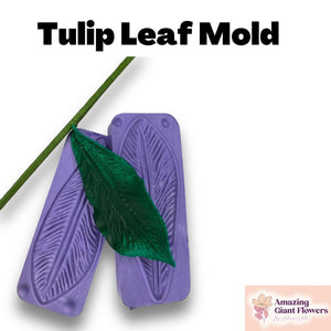 Tulip Flower Leaf Mold - Craft Realistic Leaf Accents