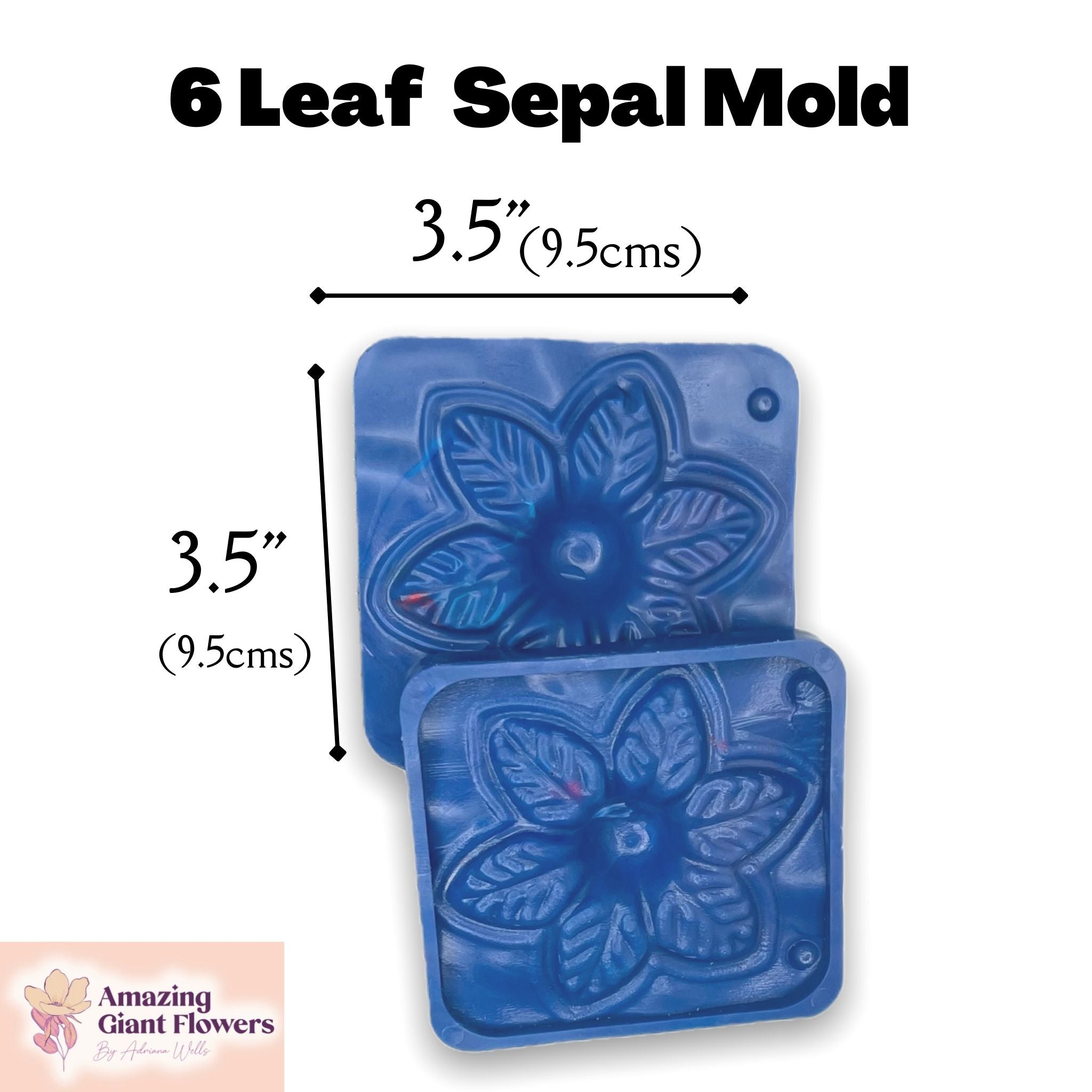 Versatile 6-Leaf Sepal Mold - Craft Flower Accents