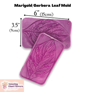 Vibrant Gerbera Daisy Leaf Mold - Craft Floral Diversity