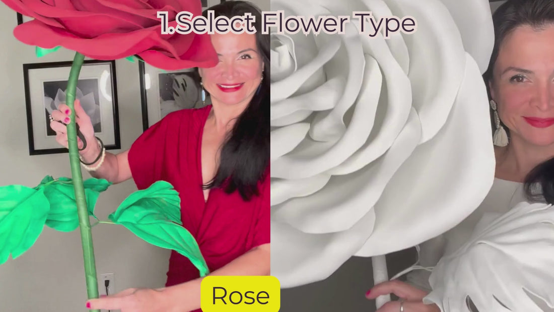 Craft Your Own Giant Floribunda Rose - DIY Kit for Stunning Art and De –  amazinggiantflowers