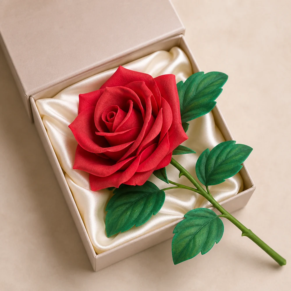 Real-touch foam rose styling idea 4