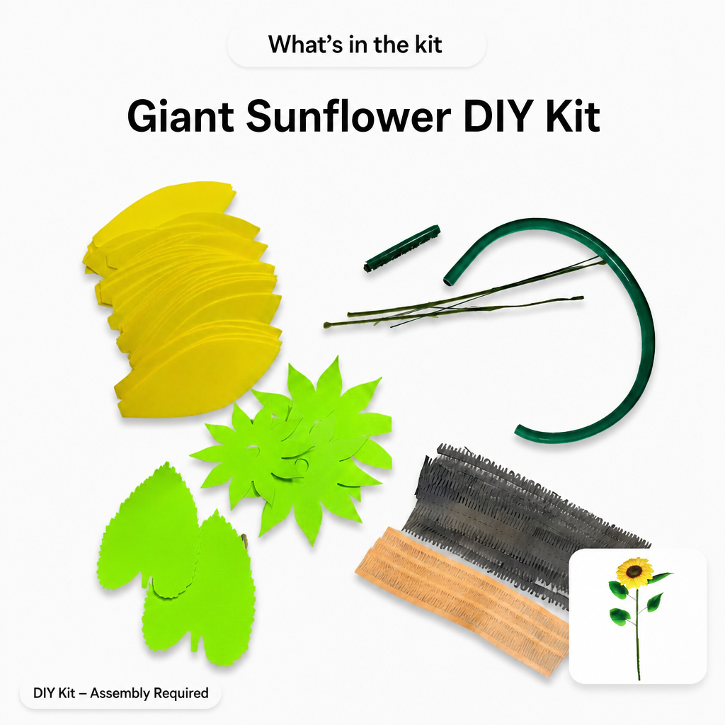 Giant Sunflower DIY Kit — everything included in the box